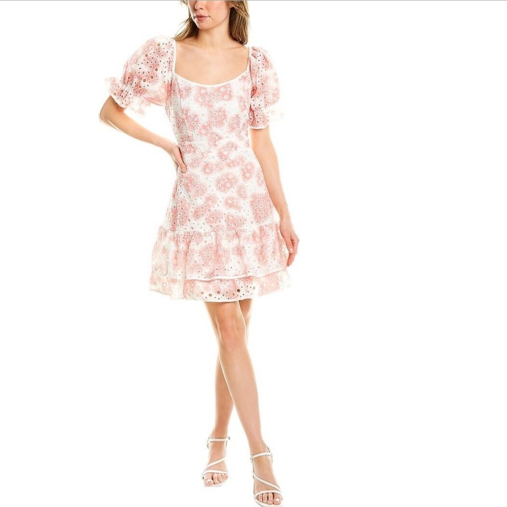 Stellah Eyelet Mini Dress